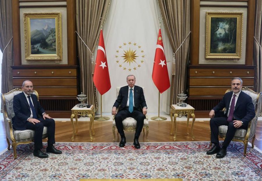 أيمن الصفدي يسلم رسالة من الملك