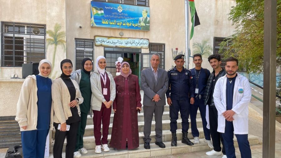 تمريض الزرقاء تشارك في مبادرة صحّتي