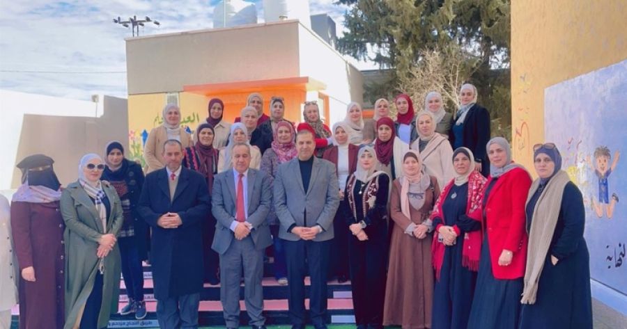 افتتاح فعالية الجدران التفاعلية بمدرسة ام