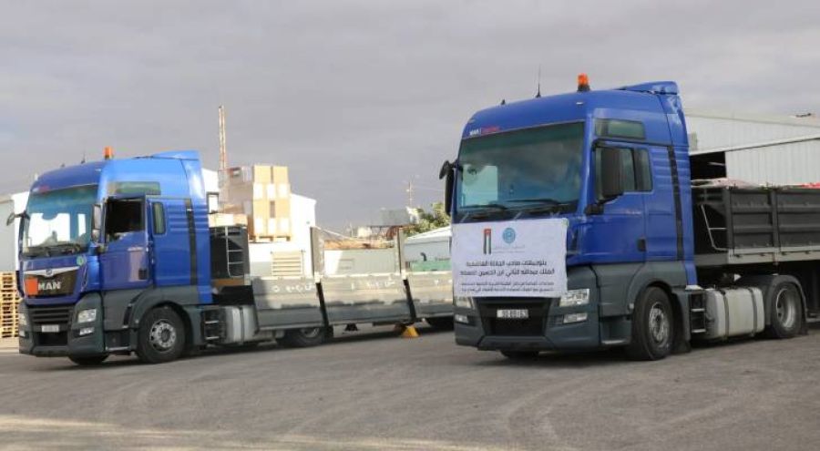 بتوجيهات ملكية.. الأردن يسير قافلة مساعدات