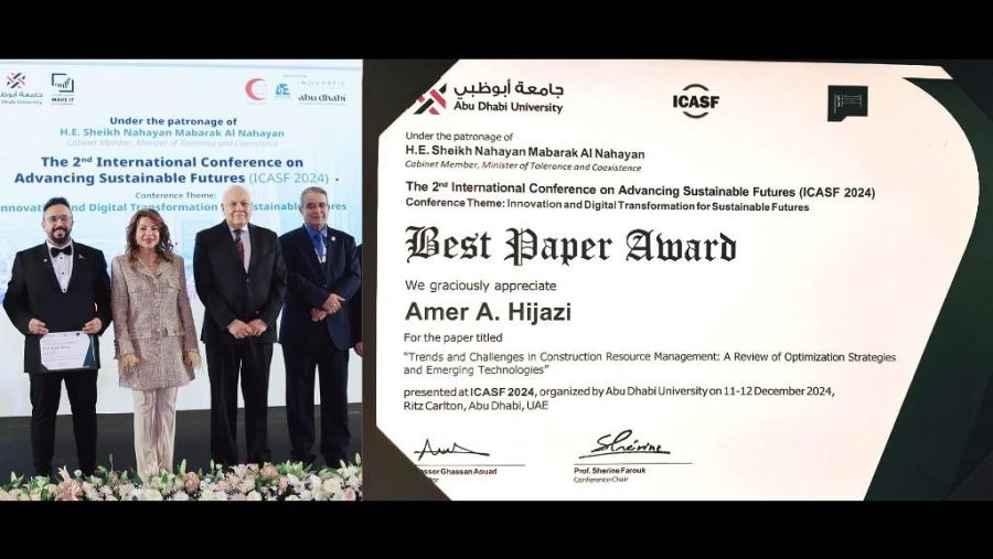 د. حجازي من عمان الأهلية يحصد