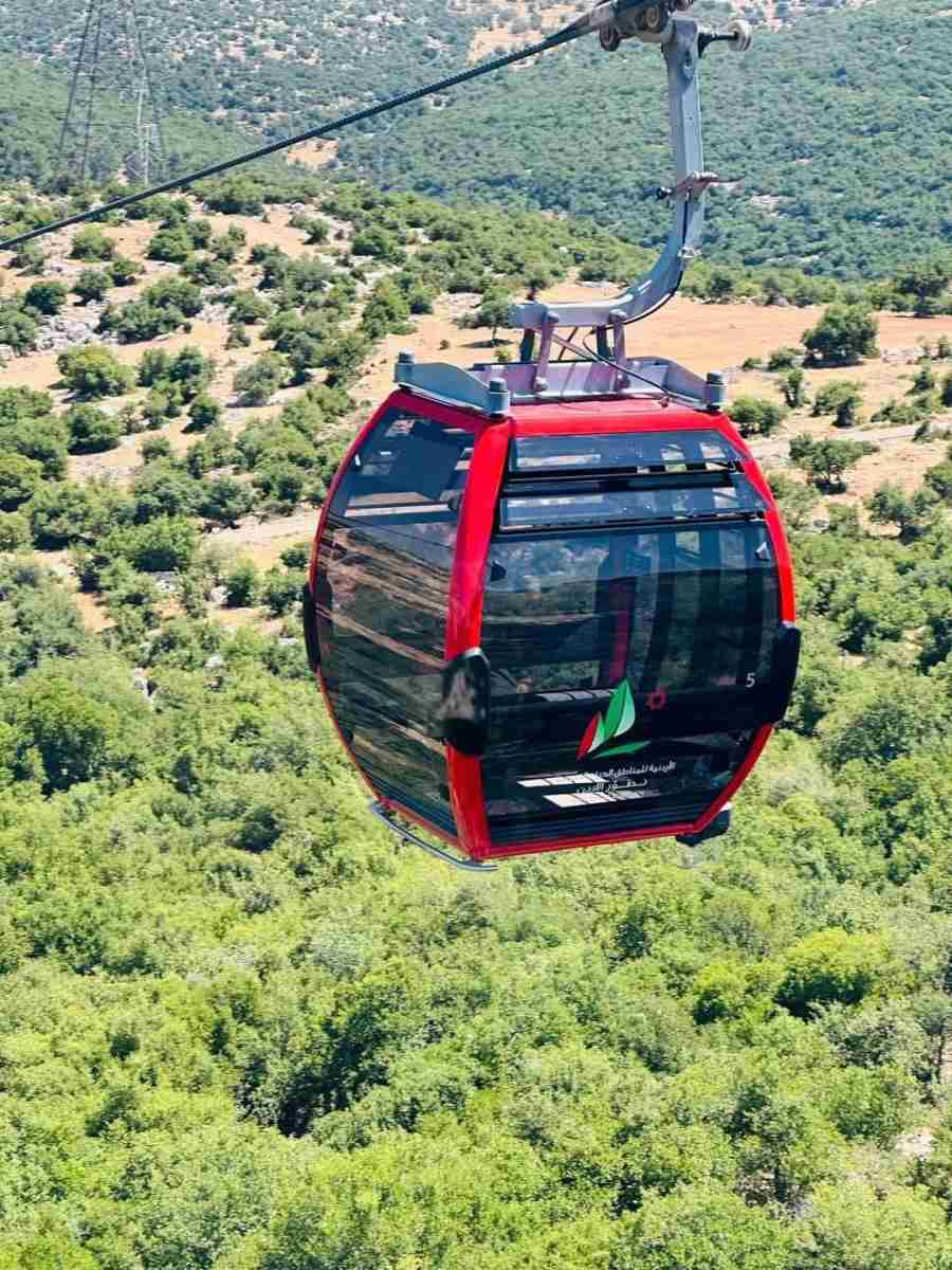 450 ألف زائر لتلفريك عجلون منذ