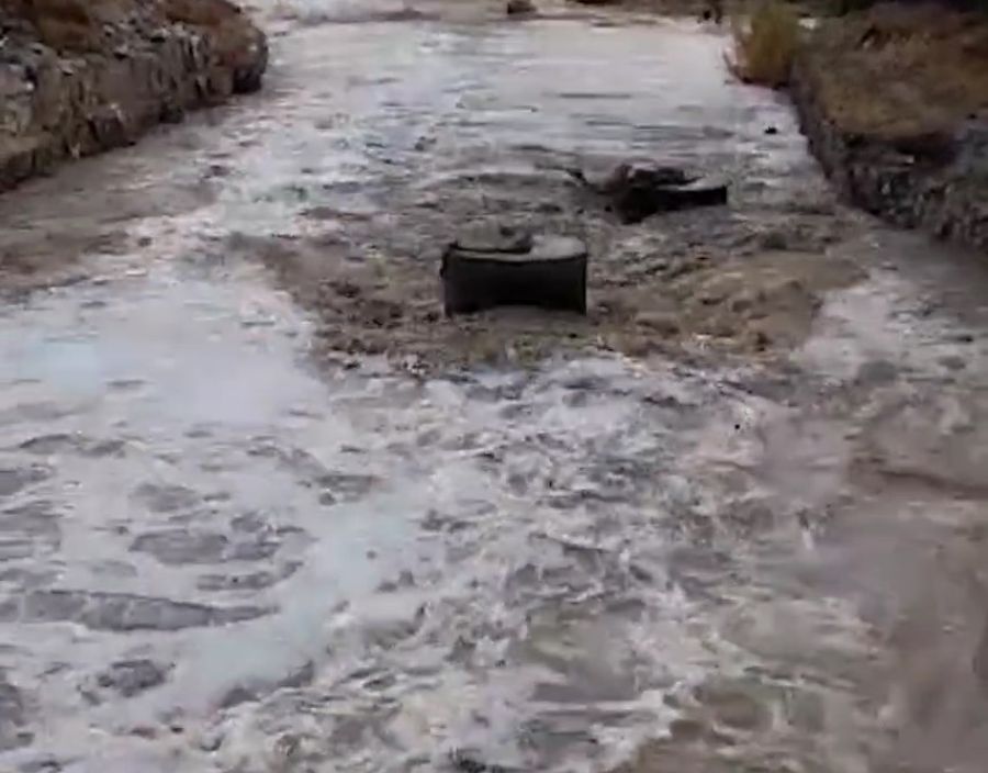 ارتفاع منسوب المياه في سيل الزرقاء..