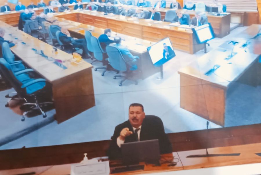 محاضرة في كلية الدفاع الملكية الاردنية