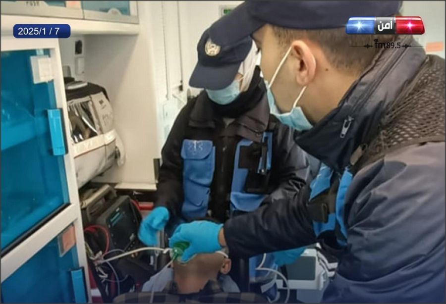 سرعة بديهة ضابط دفاع مدني تنقذ