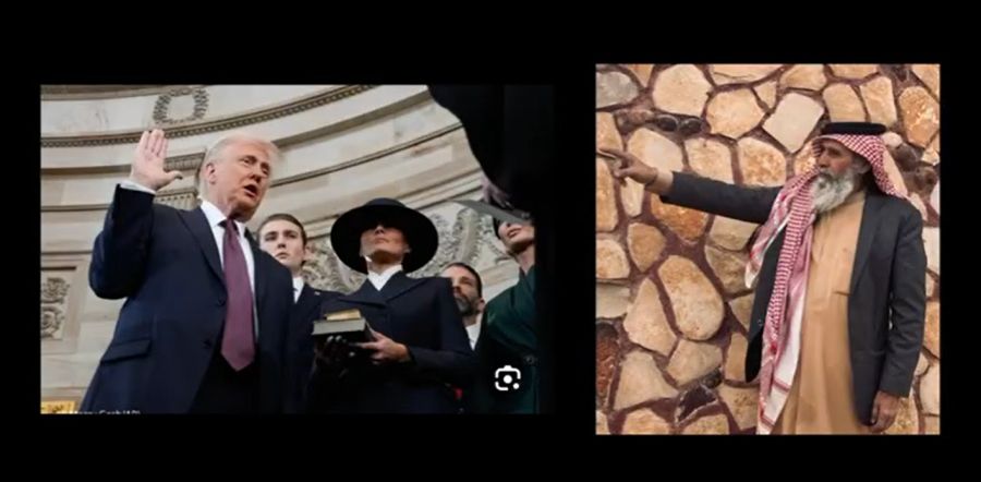 الشاعر الأردني الحجايا ينسج قصيدة لدونالد