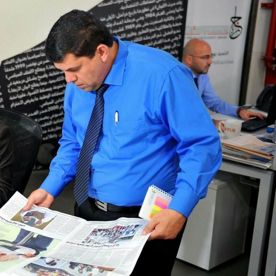 علا كريمة الصحفي حسني البلاونة.. مبارك