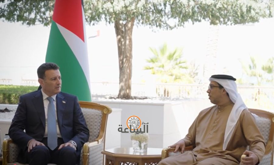 منصور بن زايد يستقبل احمد الصفدي