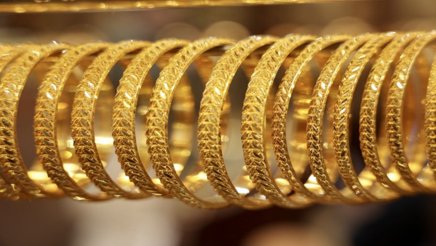 57.8 دينارا سعر بيع غرام الذهب