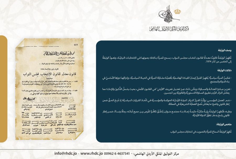 هكذا مكن المغفور له الملك الحسين