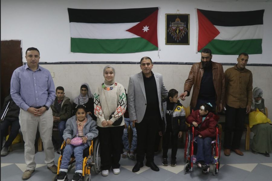 المستشفى الميداني الأردني غزة81 يقيم مأدبة