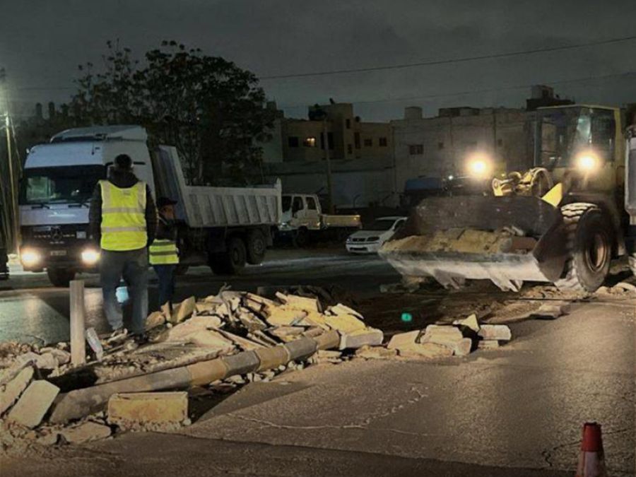 إزالة دوار السوق الشعبي في البيادر