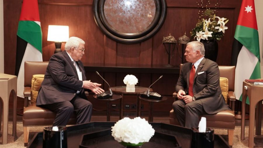 عباس يشكر الملك لرفضه تهجير الفلسطينيين