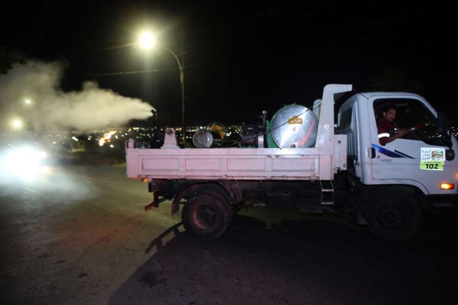 الامانة تباشر حملتها السنوية لمكافحة الحشرات