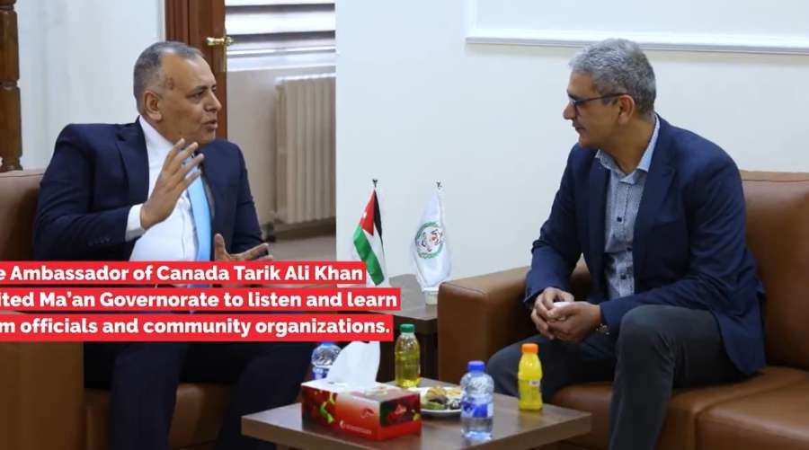 السفير الكندي يزور محافظة معان (فيديو)