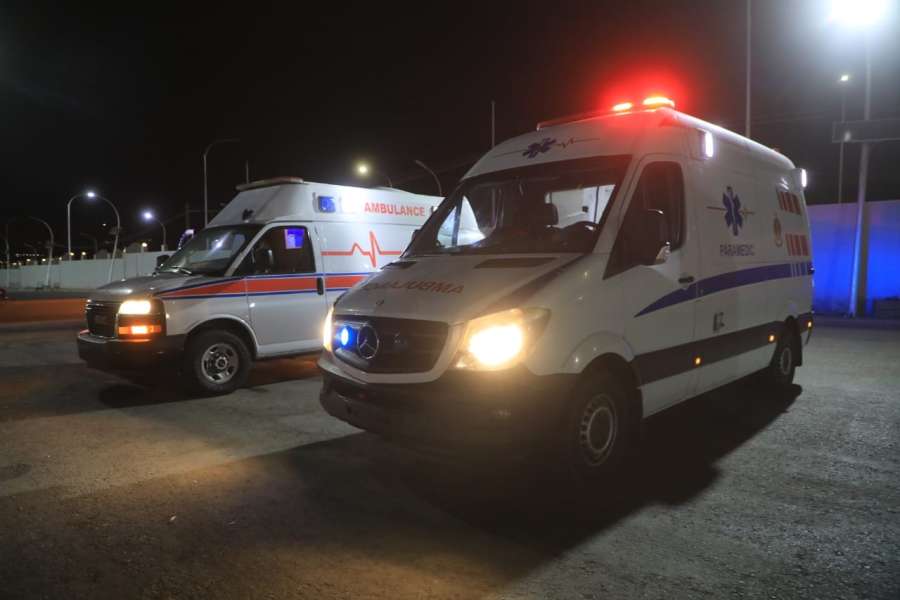 القوات المسلحة الأردنية تجلي طفلين مريضين