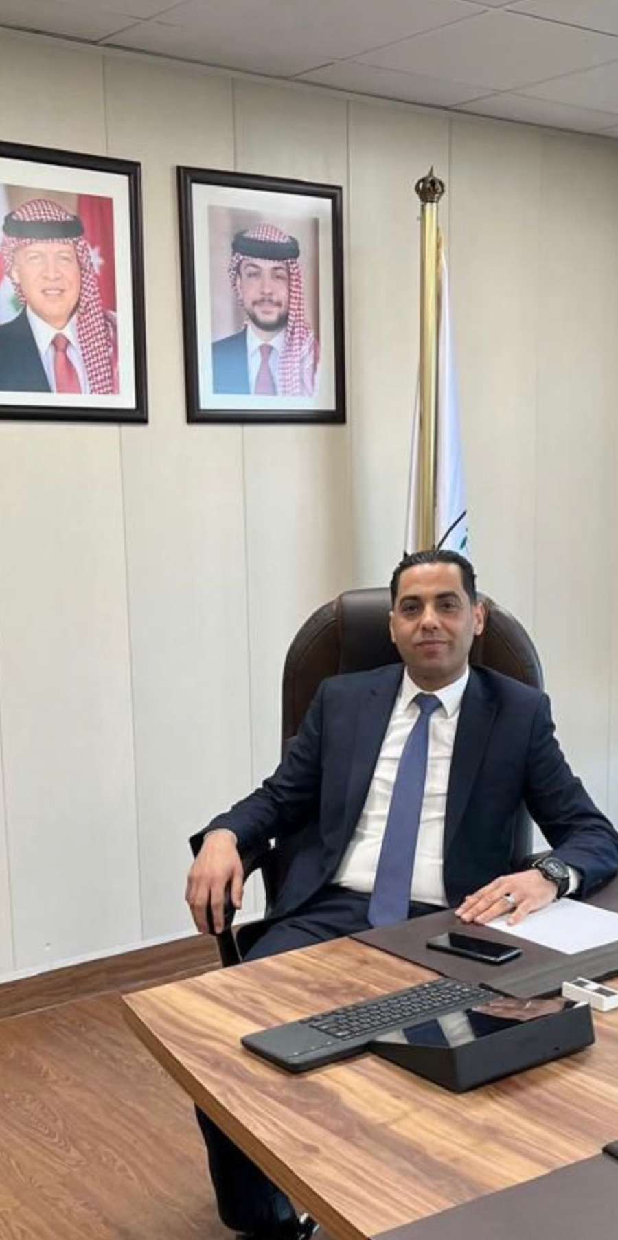 خالد الهبارنه يهنئ الملك وولي العهد