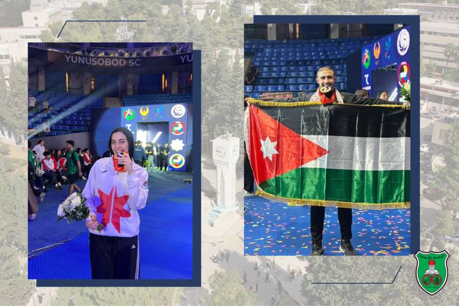طالبان أردنيان يظفران بذهبيّة وبرونزيّة ببطولة