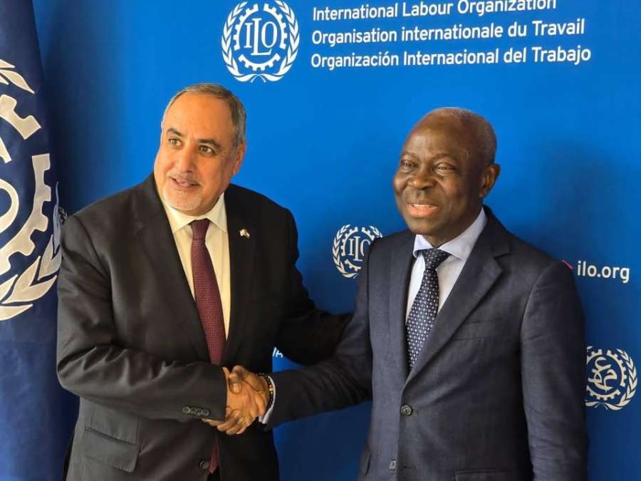 الفناطسة يلتقي مدير عام منظمة العمل