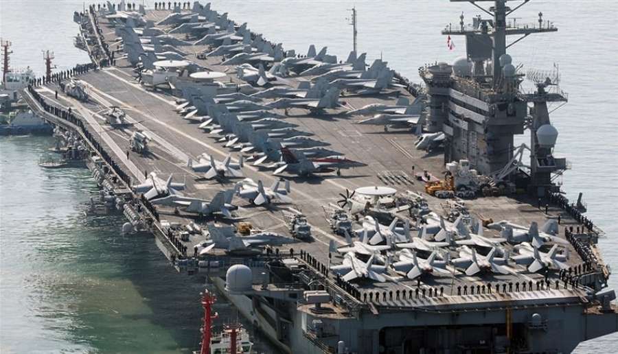 حاملة طائرات أمريكية ثالثة تنتمي الى