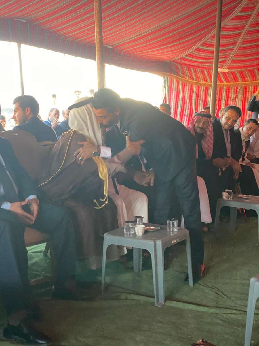 جاهة برئاسة الشيخ عبدالله عقلة ابودلبوح