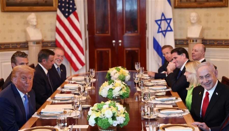 ترامب ونتانياهو يبحثان تدمير حماس والنصر