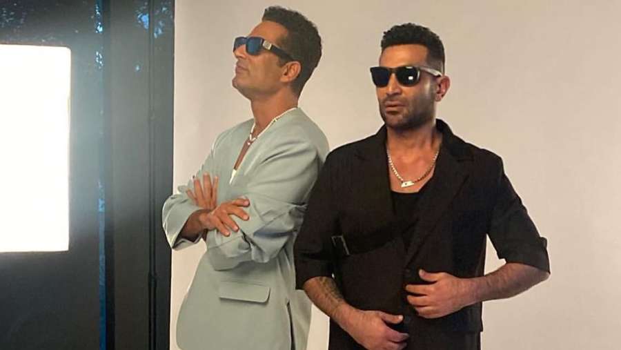 أحمد سعد منهمك في عمل جديد..