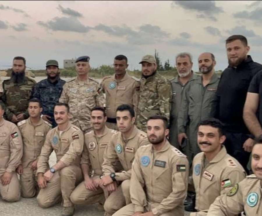 وفد عسكري أردني يتابع واجب إخماد