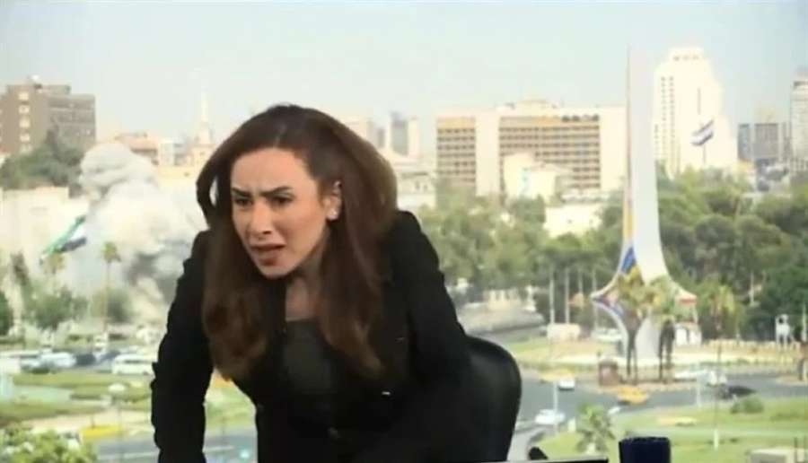 شاهد.. مذيعة سورية تنهار على الهواء