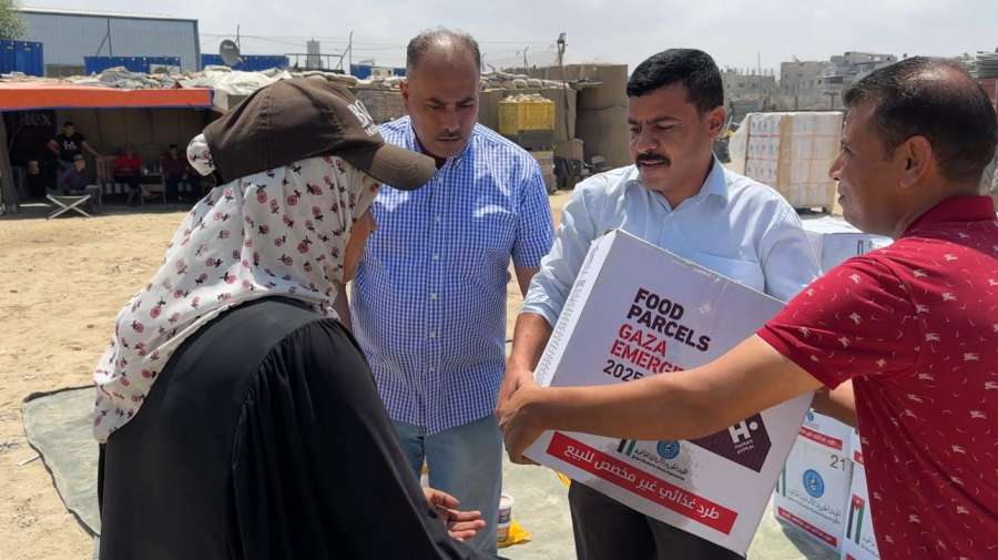 المستشفى الميداني الأردني جنوب غزة7 يوزع