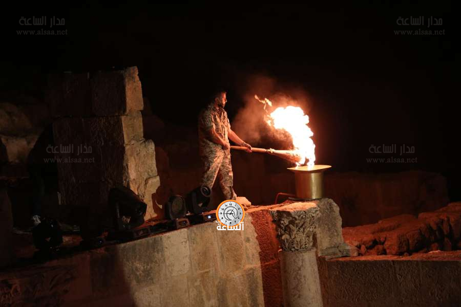 إطفاء شعلة مهرجان جرش 39 (فيديو)