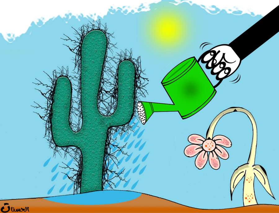 كاريكاتير.. الحسنات