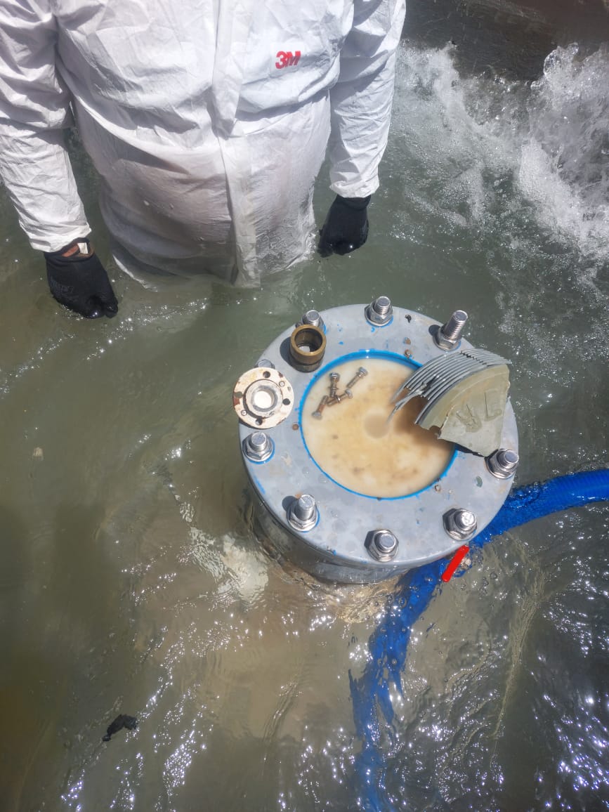 اعتداء على خط مياه الديسي يوقف