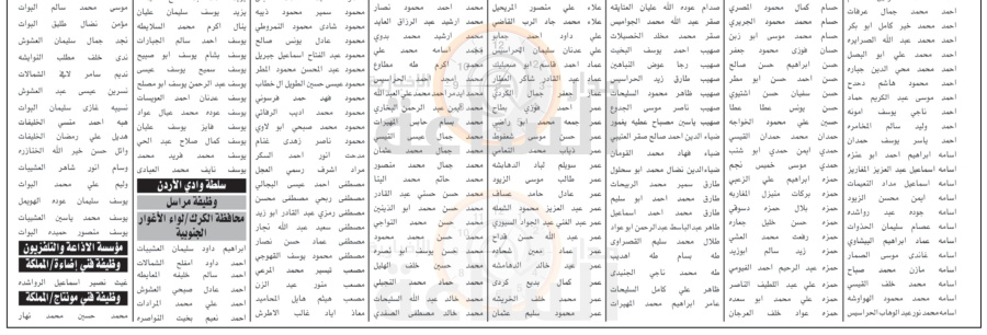 وزارتان وسلطة ومؤسسة تدعو أردنيين لاختبار
