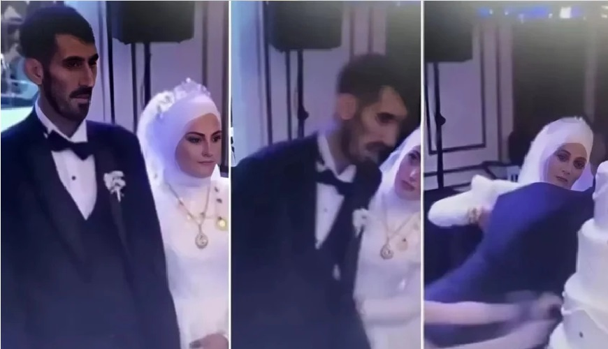 بسبب الإجهاد.. عريس يفقد الوعي في