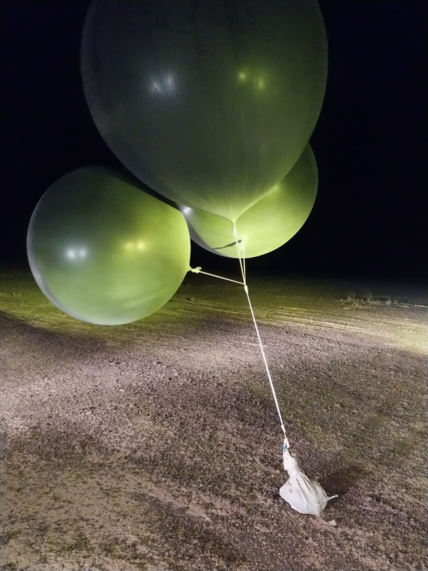 بالونات في ثلاثة مواقع مختلفة.. والجيش