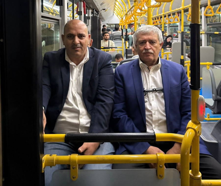 وزير النقل يتفقد مشروع الباص السريع