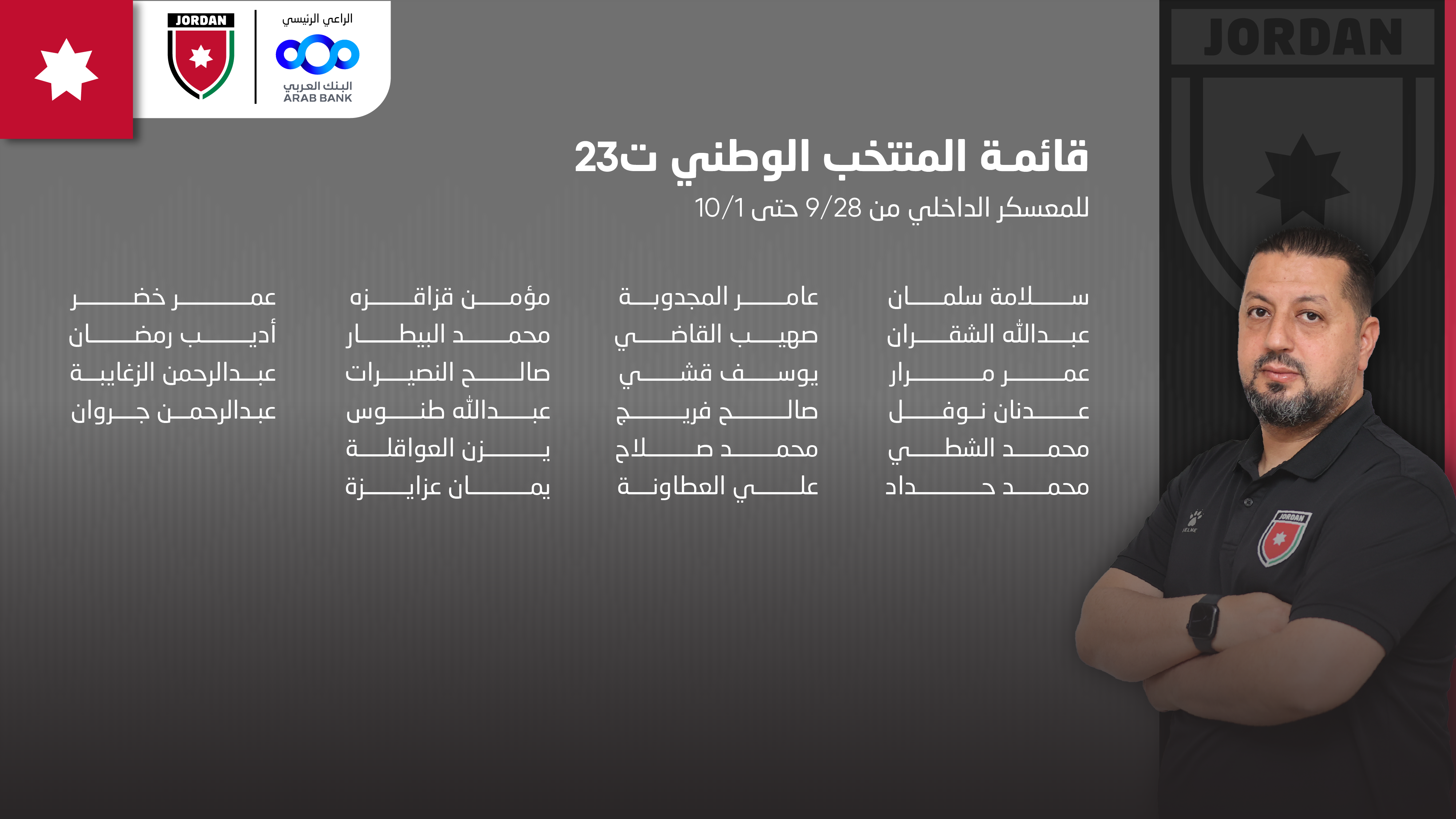 تعرف على تشكيلة نشامى تـ23 في