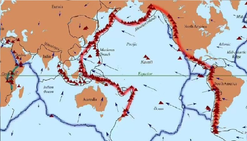 المحيط الهادئ مشتعل.. حلقة النار البركانية
