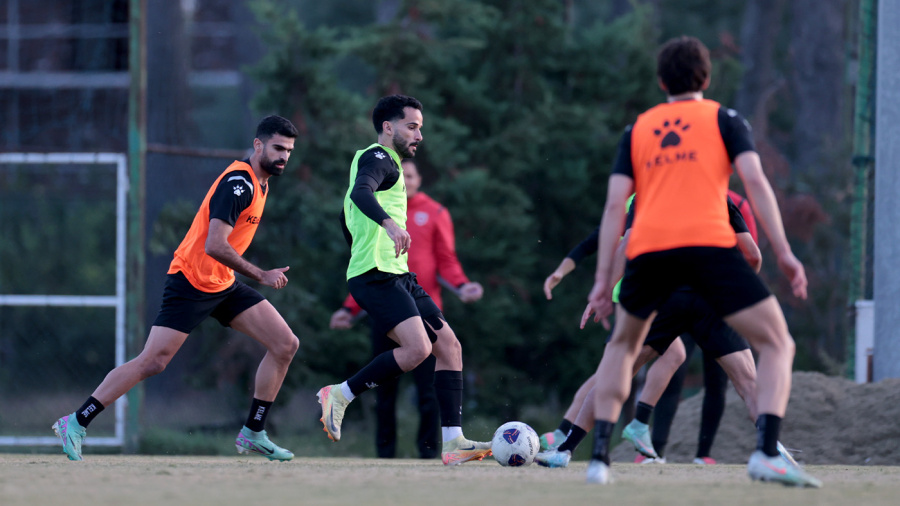 منتخب النشامى يواصل تدريباته في تيرانا