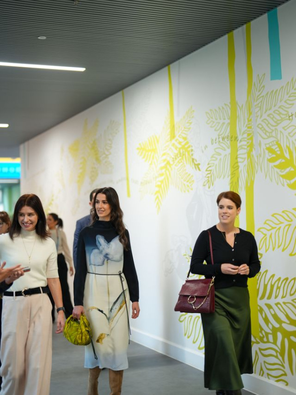 Princess Rajwa and Princess Eugenie Visit