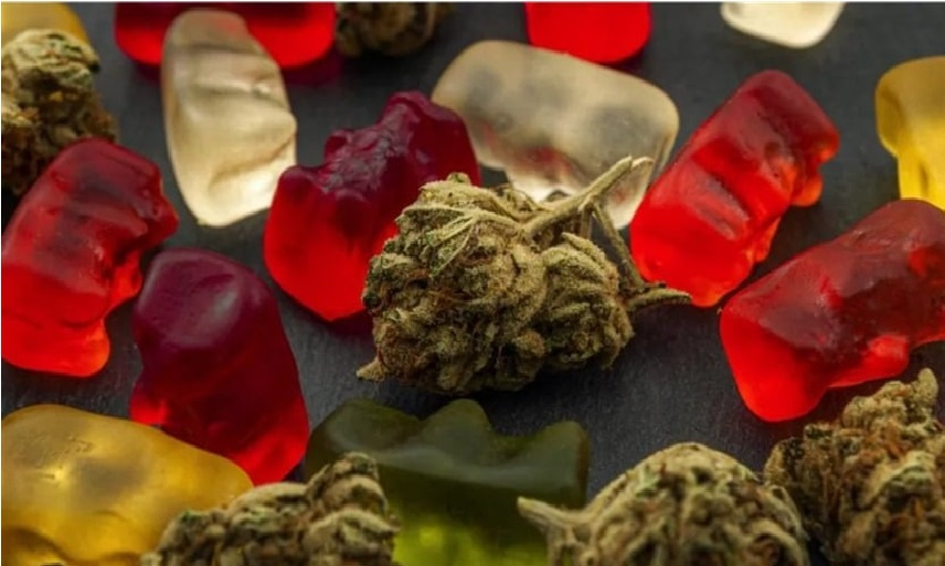 شاب يتناول علبة حلوى مليئة بالمخدر