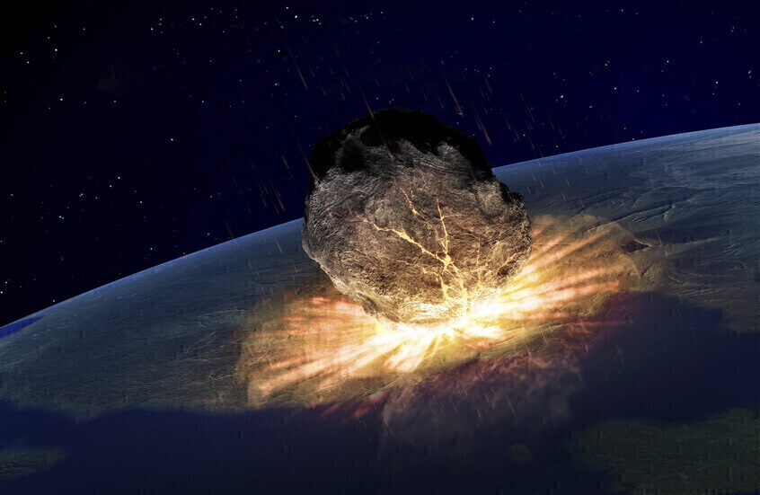 اكتشاف أثر اصطدام نيزكي بقوة 40