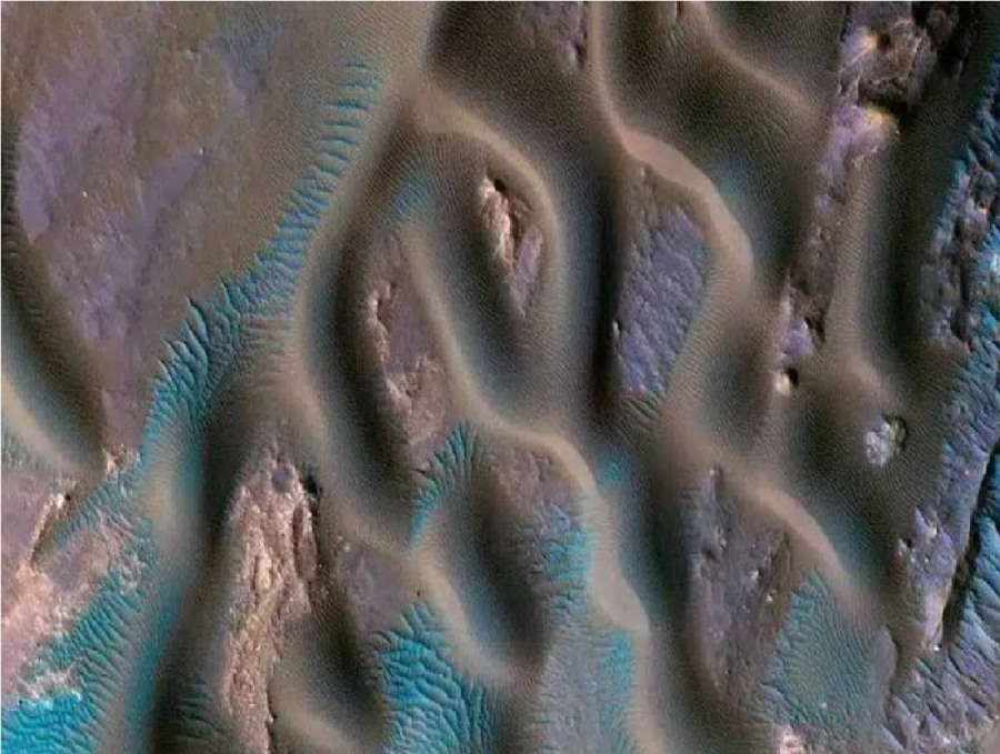 بقعة زرقاء على المريخ.. اكتشاف مذهل