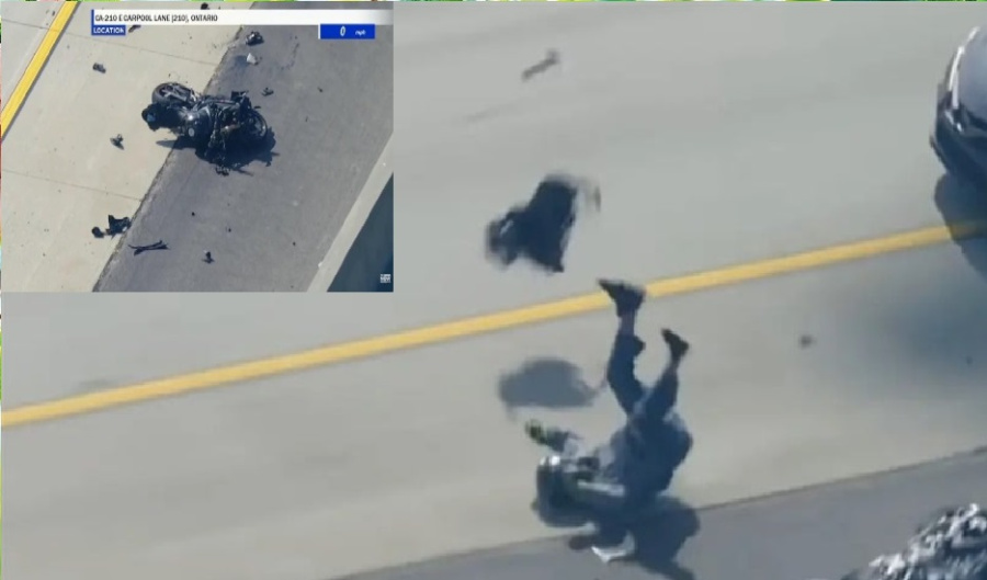 مطاردة جنونية لمسلح على دراجة نارية