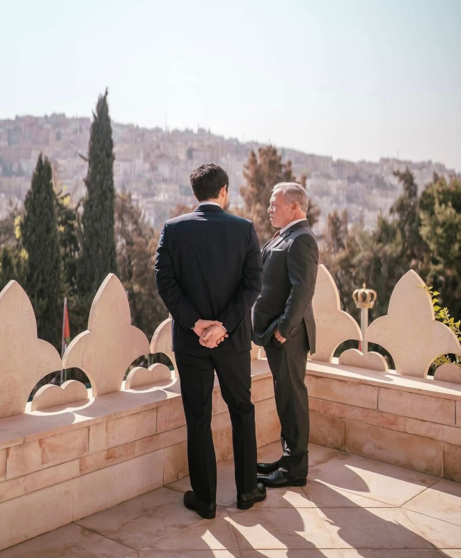 مشهد جميل من شرفة قصر رغدان