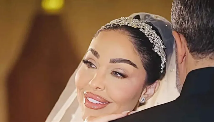 زفاف باذخ يجمع هيا كرزون ورجل