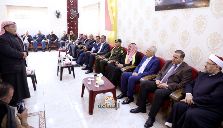 العيسوي ينقل تعازي الملك وولي العهد