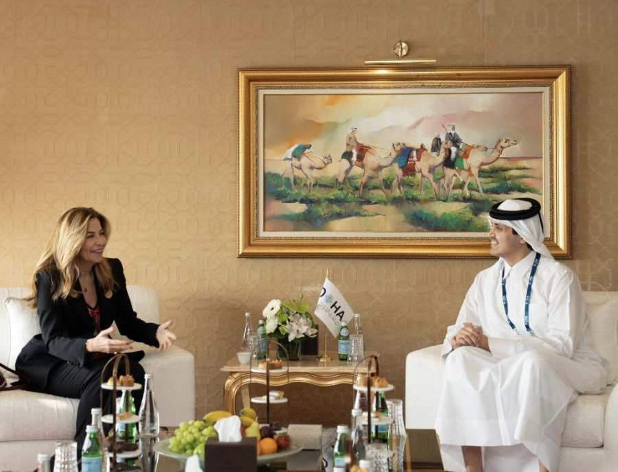 الأميرة غيداء طلال تشكر الشيخ ثاني