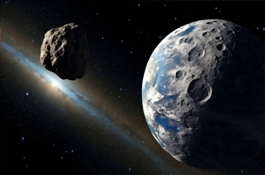 على مسافة 80% من القمر: كويكب